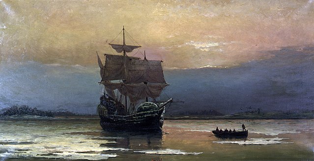 640px-Mayflower_in_Plymouth_Harbor,_by_William_Halsall